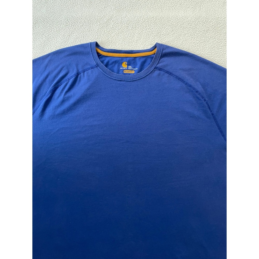 Carhartt Mens 3XL Long Sleeve T-Shirt Blue Force Relaxed Fit Graphic Sleeve - Picture 10 of 14